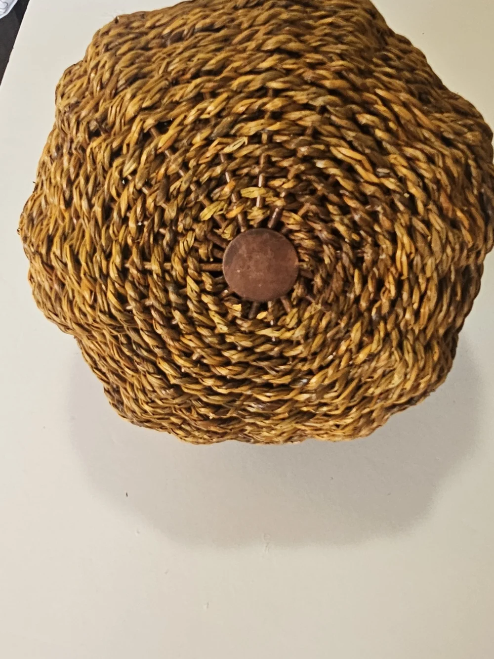 Woven Basket with Artificial Flowers Floral Decor